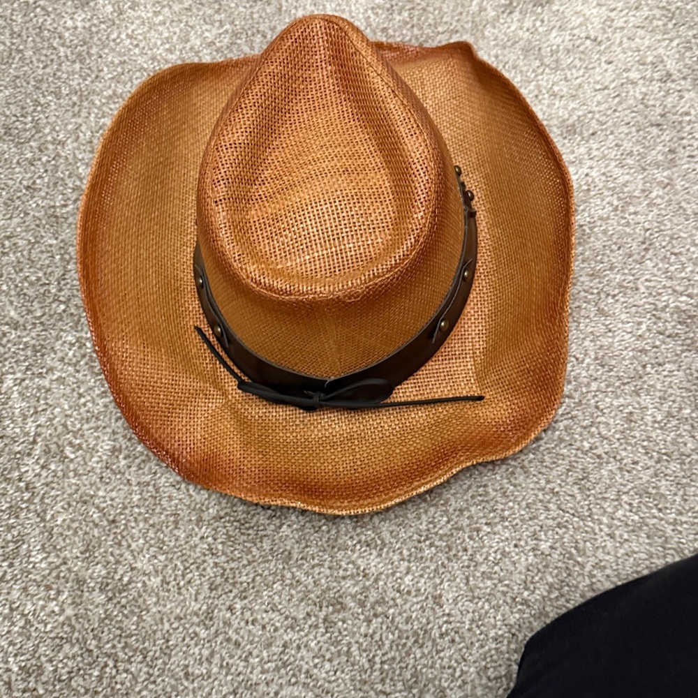 Brown Cowboy Hat with Black Band - Picture 3 of 4